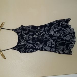 Express Women's Paisley Print Ruffled Romper